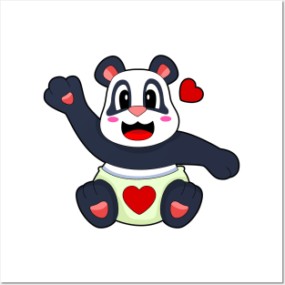 Panda Heart Posters and Art